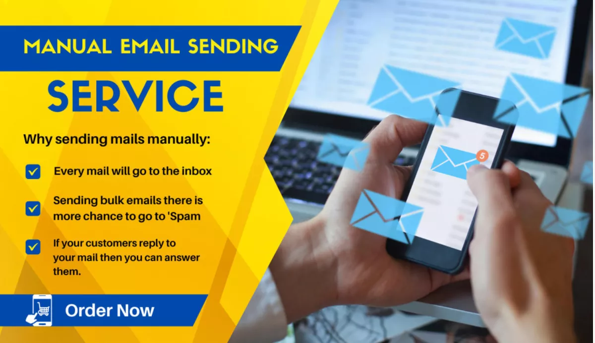 I will send 500 emails one by one manually for you
