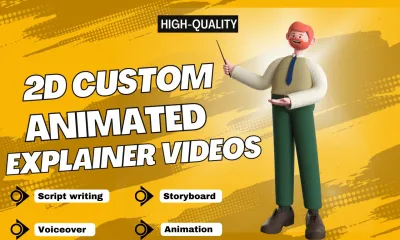 I will create an unique 2d animated explainer sales video
